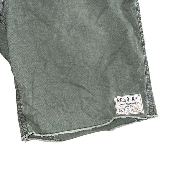 Aeropostale Mens Green “Cut Off” Shorts 34 - Picture 3 of 4